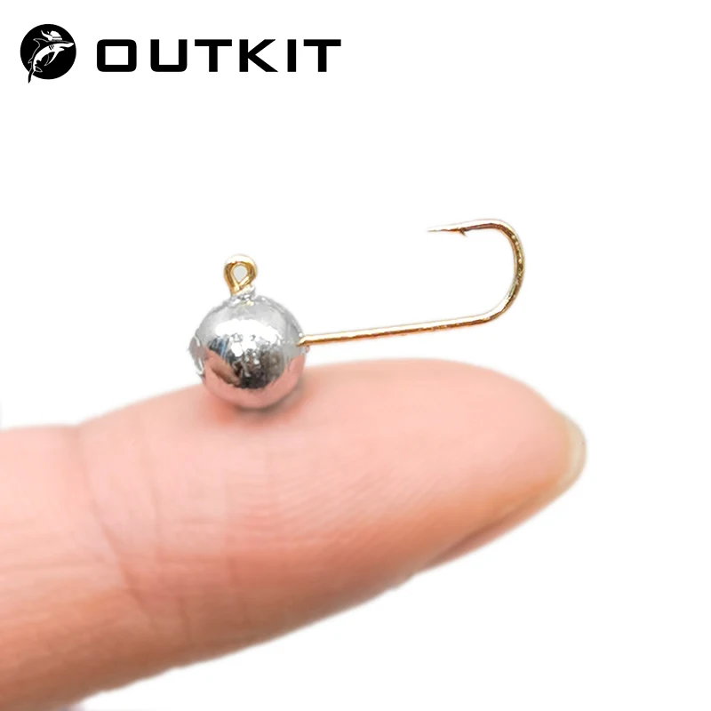 Fishing Hook Barbless - OUTKIT 10 pièces Mini gabarit tête