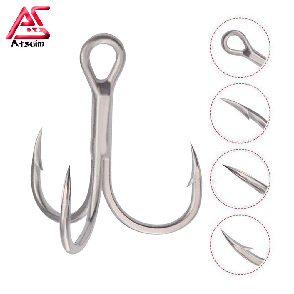 Fishing Hook Assortment - AS 100 pièces triples crochets 4X