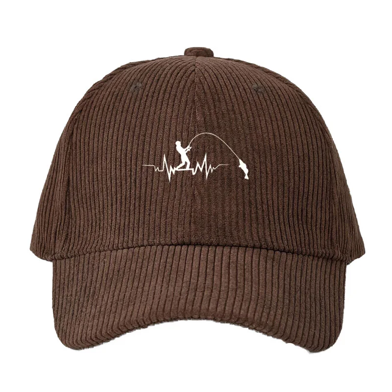 Fishing Hook - Casquette de baseball en velours côtelé