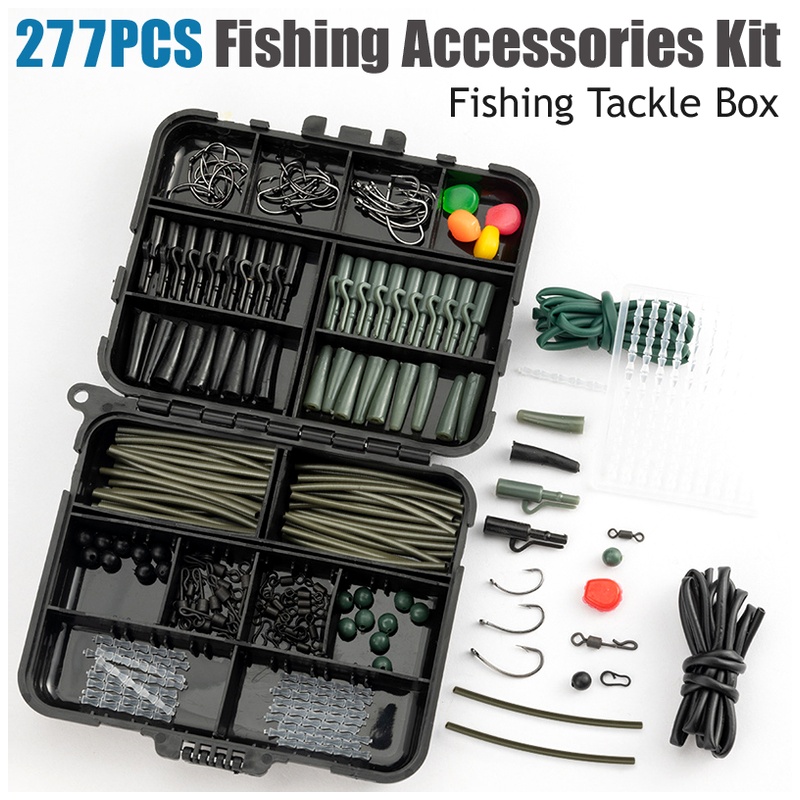 Fishing Hook Assortment - Ensemble d'hameçons pivotants pour appâts, résistants
