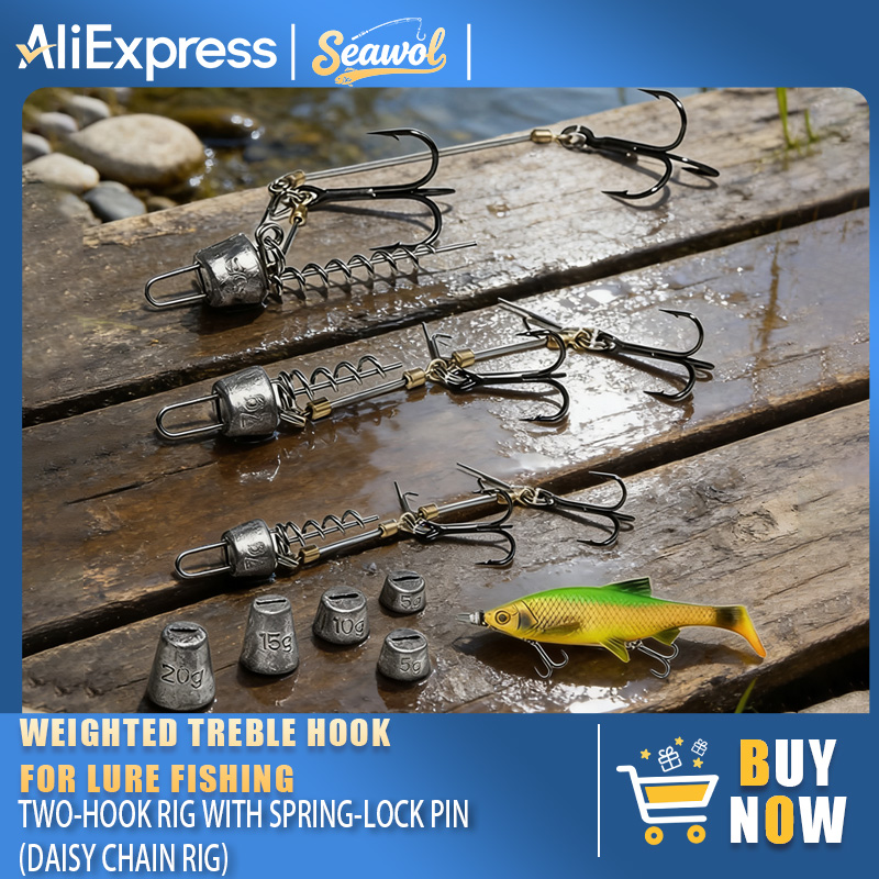 Fishing Hook Treble - Hameçons de pêche avec bascule en