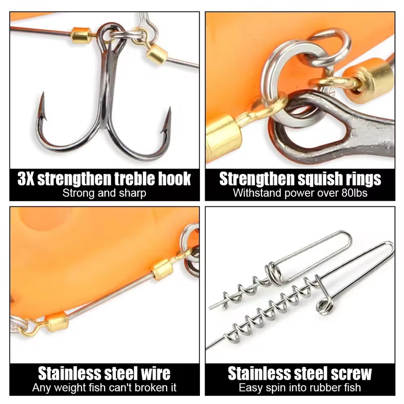 Hameçons de pêche avec bascule - Fishing Hook Treble avis et prix