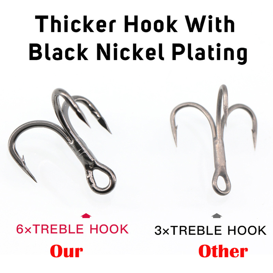 6X hameçons triples de pêche n - Fishing Hook Assortment avis et prix