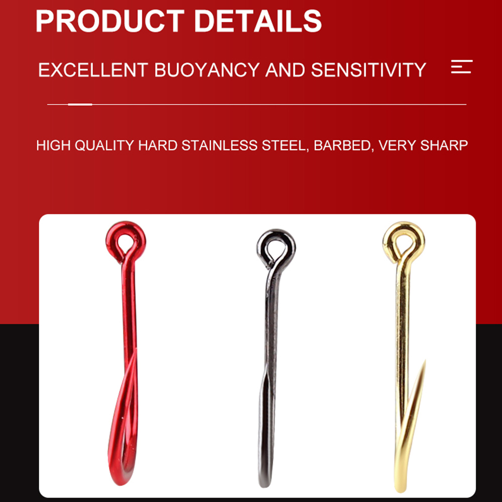 FTK 50-100 pièces hameçon de p - Fishing Hook Barbless avis et prix
